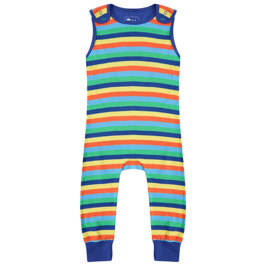 Dungarees- rainbow stripe: Size 3-6M