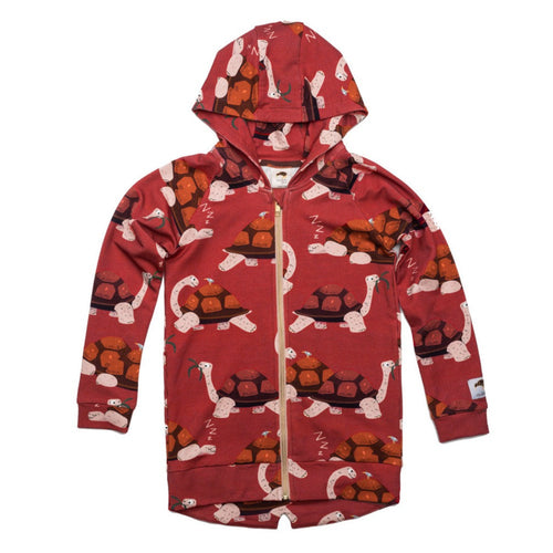 Hoodie- red tortoise: Size 18-24M