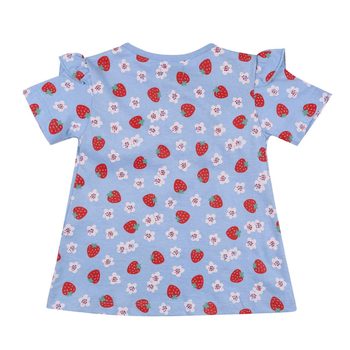 Strawberry stripe frill legging set: Size 3-6M