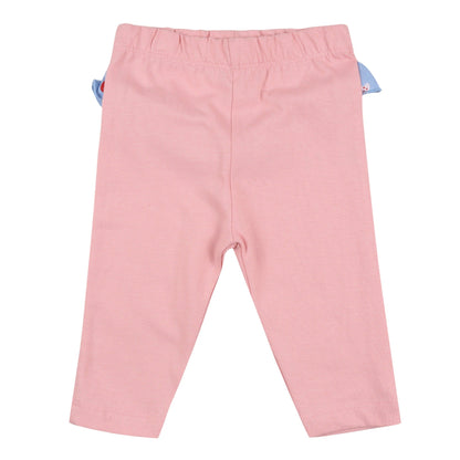 Strawberry stripe frill legging set: Size 3-6M