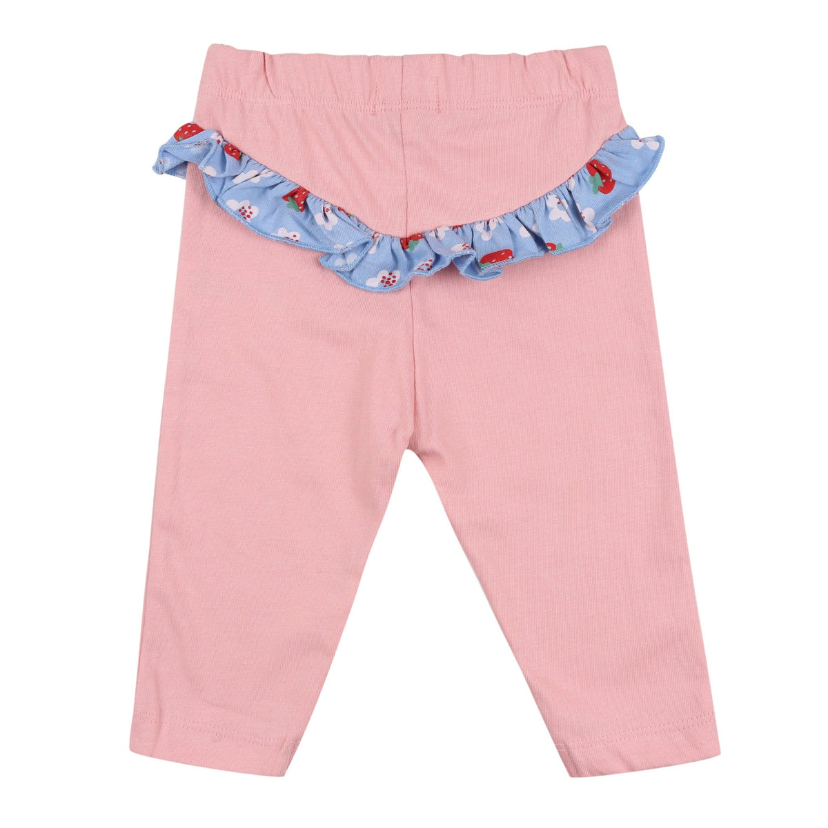 Strawberry stripe frill legging set: Size 3-6M