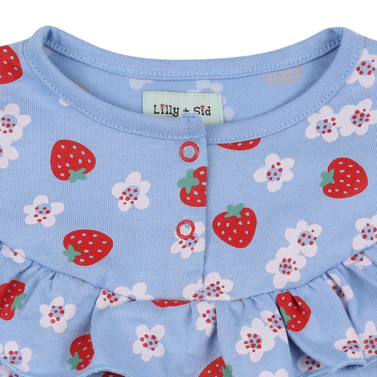 Strawberry stripe frill legging set: Size 3-6M