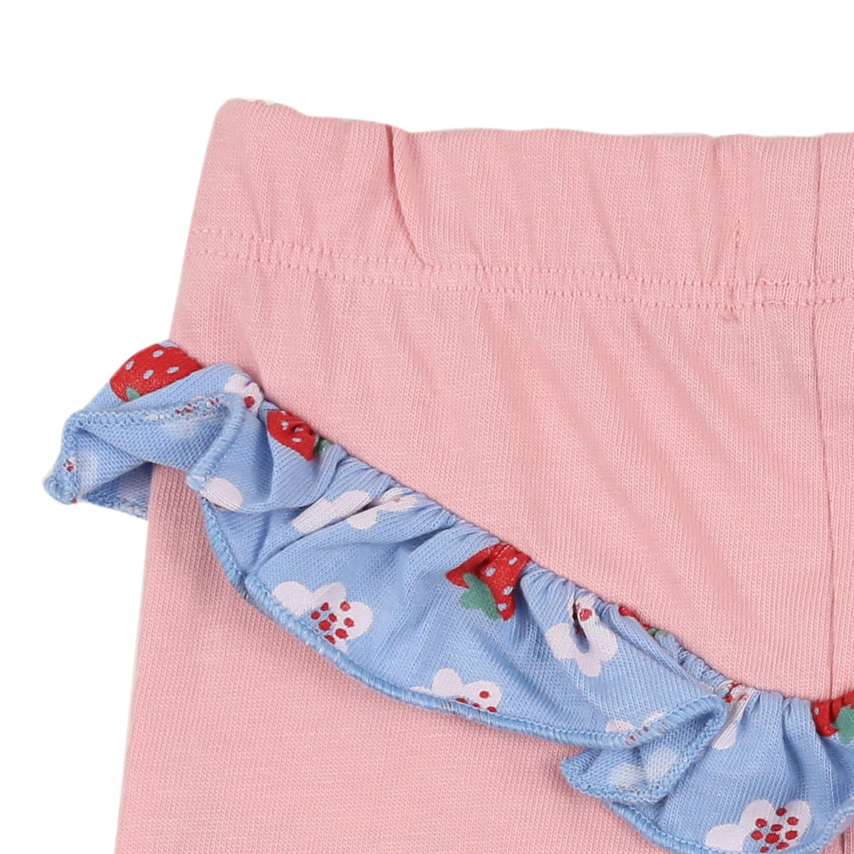 Strawberry stripe frill legging set: Size 3-6M