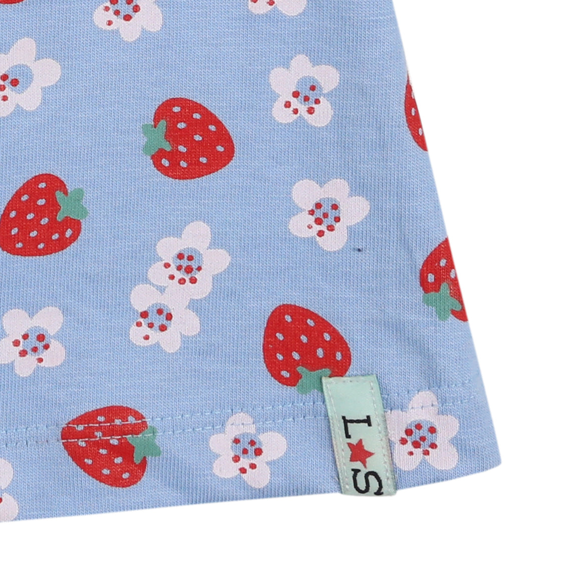 Strawberry stripe frill legging set: Size 3-6M