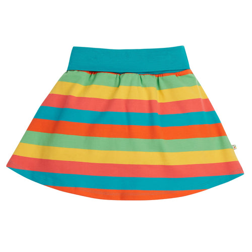 Organic Cotton Skort - Rainbow Stripe: Size 18-24M