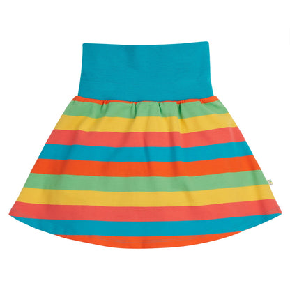 Organic Cotton Skort - Rainbow Stripe: Size 18-24M