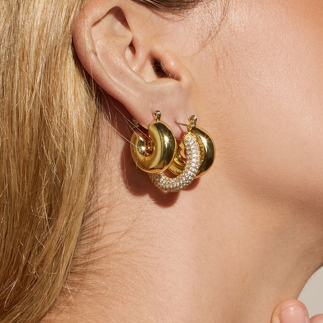 The Mini Donut Hoops- Gold